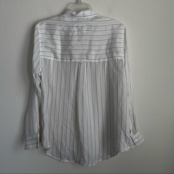 Rails Striped Cupro Button Down Long Sleeve Shirt - Picture 4 of 7